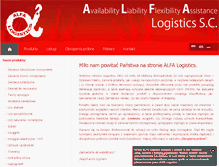 Tablet Screenshot of alfalogistics.pl